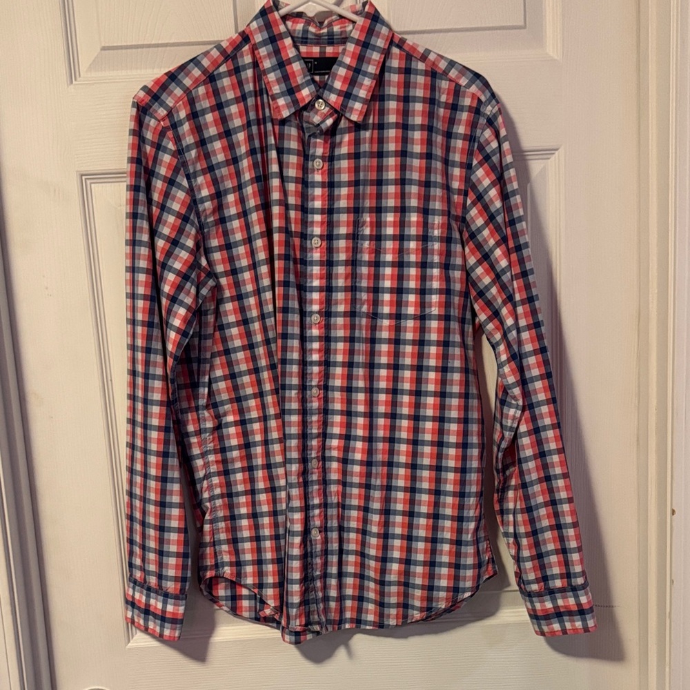GAP Multicolor Plaid Casual Shirt